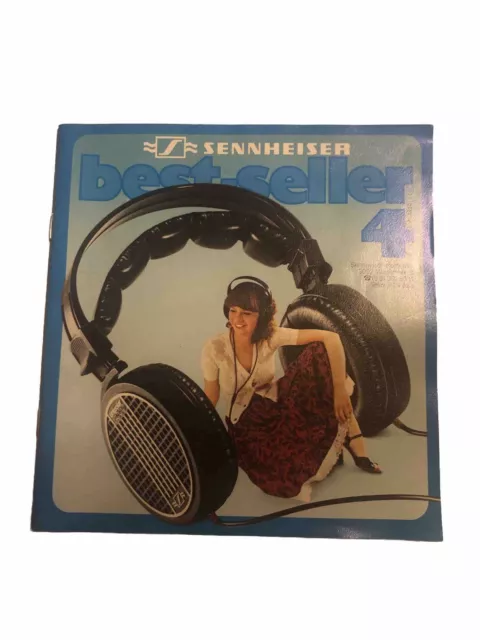 Vintage Broschüre Sennheiser best-seller 4 1960's Kopfhörer, Mikrophone etc.