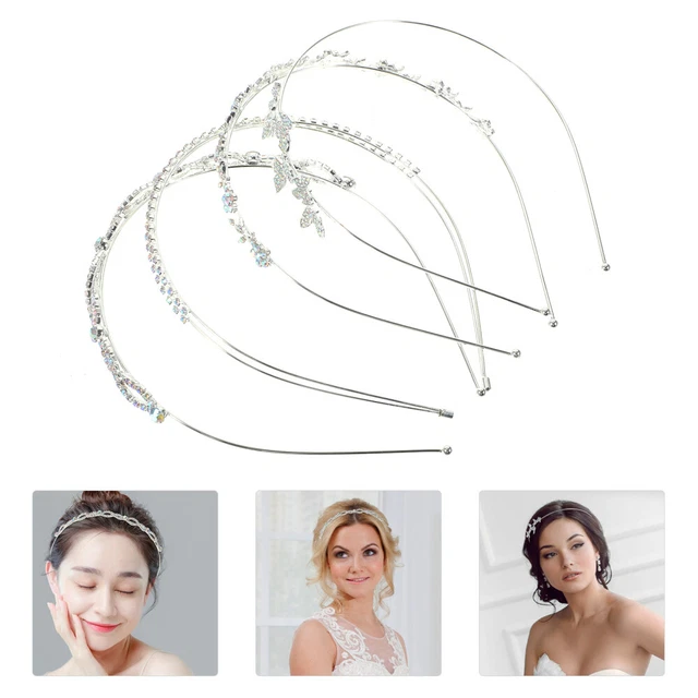 4 pz fascia per la fronte strass matrimonio fasce per la fronte flash doppia fila sposa signorina