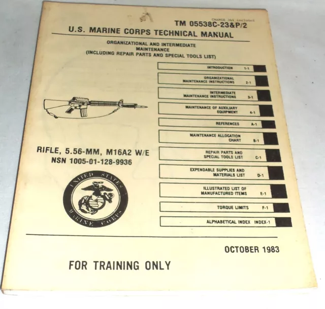 U.S. Marine Corps Book TM 05538C-23&P/2