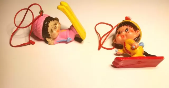 Monchhichi Sammlerfigur Sekiguchi 1979 - 2 Skifahrer