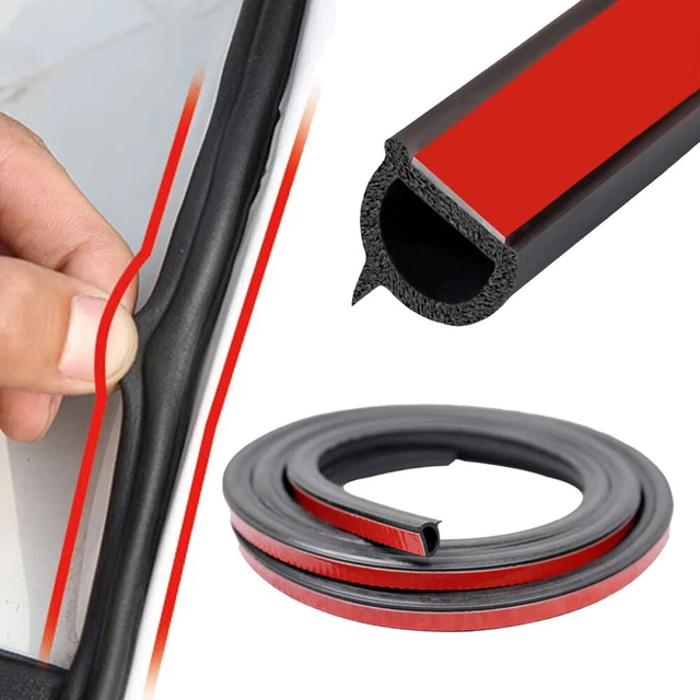 3m Q Type Car Door Seal Strip Noise Insulation Weatherstrip Rubber Engine Seals