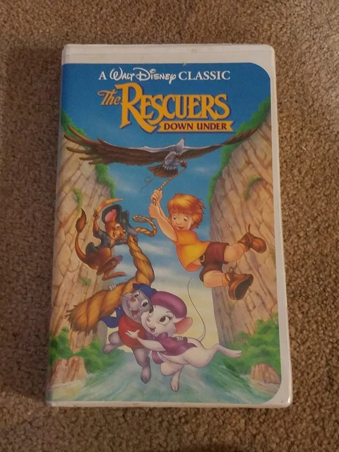 THE RESCUERS DOWN Under VHS 1991 Walt Disney’s Black Diamond The