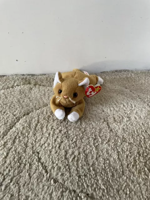 ty beanie babies NIP The Cat, PVC Pellets, With Tag/tash 1993, Retired