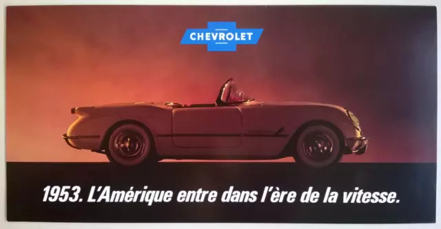 Chevrolet Corvette (1953) : Brochure publicitaire FRANKLIN MINT (en français)