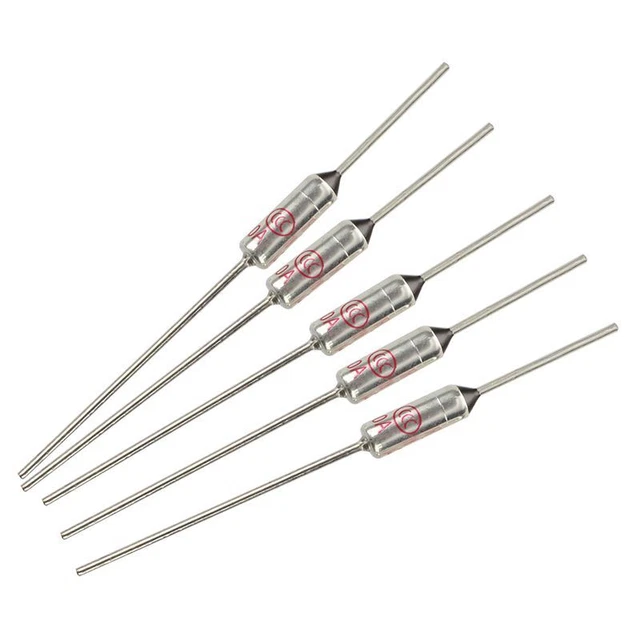 5 Pcs Circuit Cut Off TF 185 Celsius 250V 10A Temperature Thermal Fuses V9W3