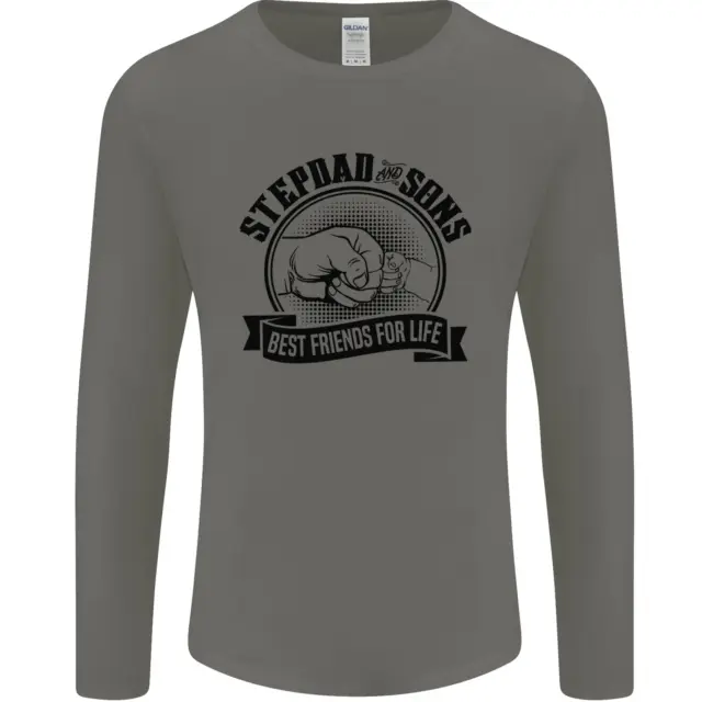 Stepdad & Sons Best Friends Fathers Day Mens Long Sleeve T-Shirt