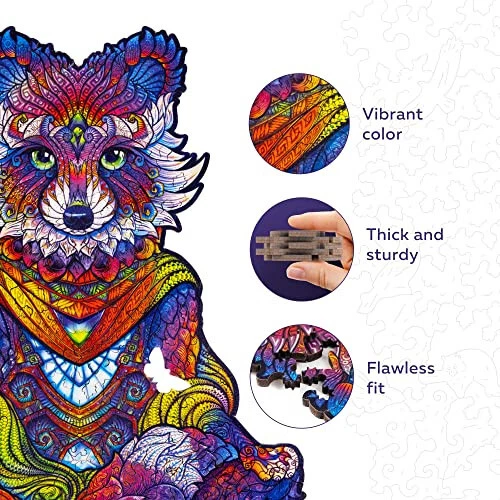 UNIDRAGON Wooden Puzzle Jigsaw, Best Gift for Adults and Children, Unique  [NEW] 3