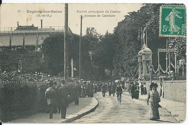 CPA 95 - Enghien-Les-Bains - Entry Main of / The Casino - Avenue Of Belt