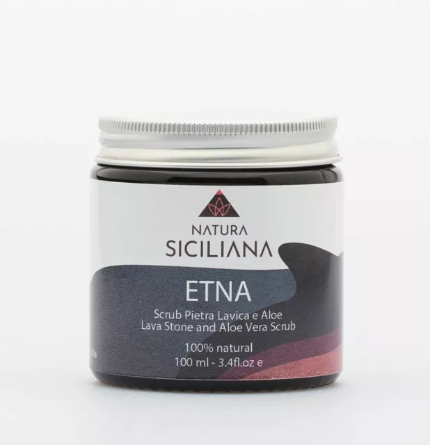 Gel Effetto Scrub Esfoliante Pietra Lavica e Aloe Viso Natura Siciliana