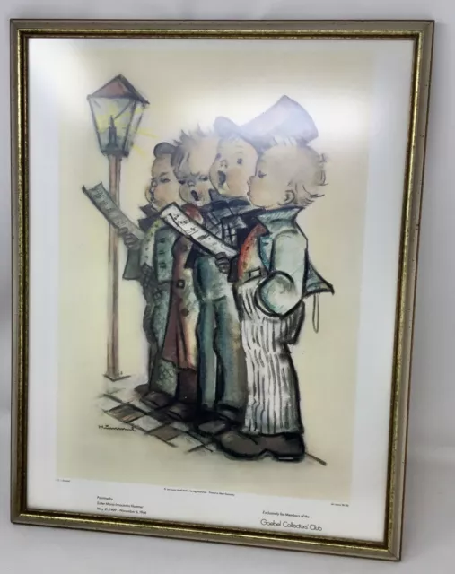 Hummel Goebel Limited Edition Glass Framed Quartet Print by Sister Marie Hummel