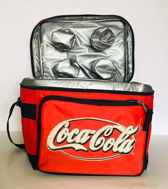 Vtg Coca-Cola Coke Cooler Insulated Bag Carrier Soda