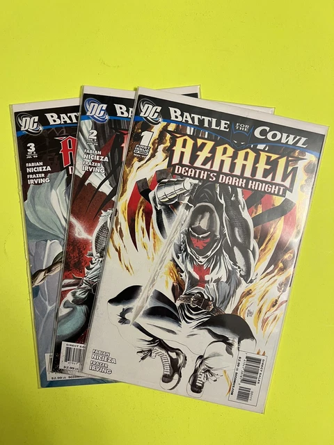 BATTLE For The COWL AZRAEL DEATHS DARK KNIGHT #1-3 NM 2009