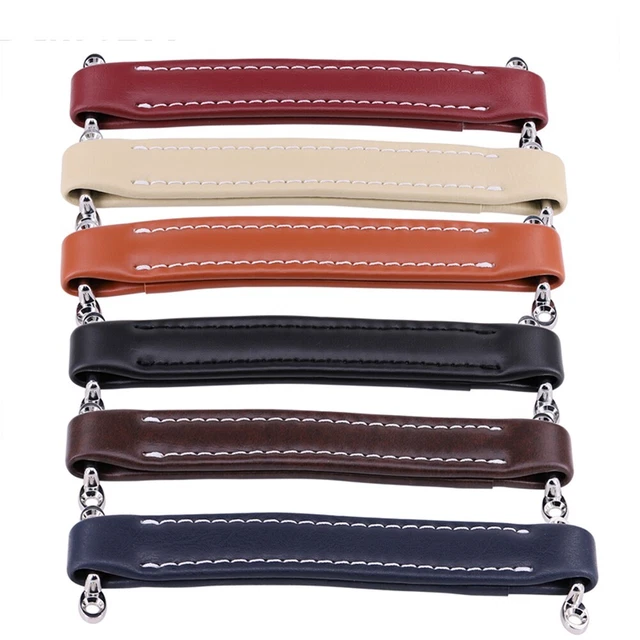 Poignée De Porte En Cuir De Style Moderne - Modèle 6315 - Pas De Trou 128mm Cuir Blanc 15 6 1 8 2 5cm 2 Pieces 91766849 - 13
