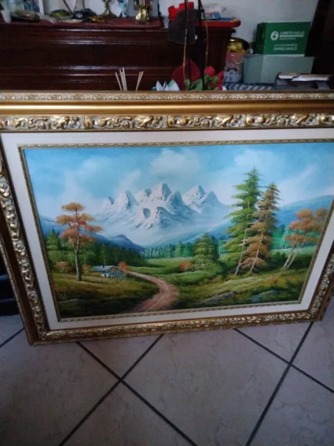 quadro olio su tela