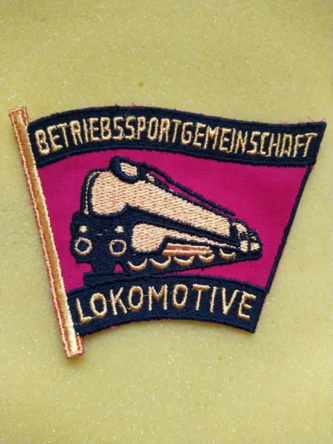 alter orig. DDR Aufnäher patch 11,5*9,0 cm * BSG Lokomotive * DFV FC Lok Stendal