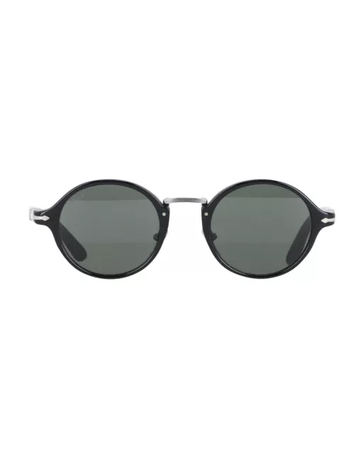 Persol 3129s Round Sunglasses in Black Acetate One Size