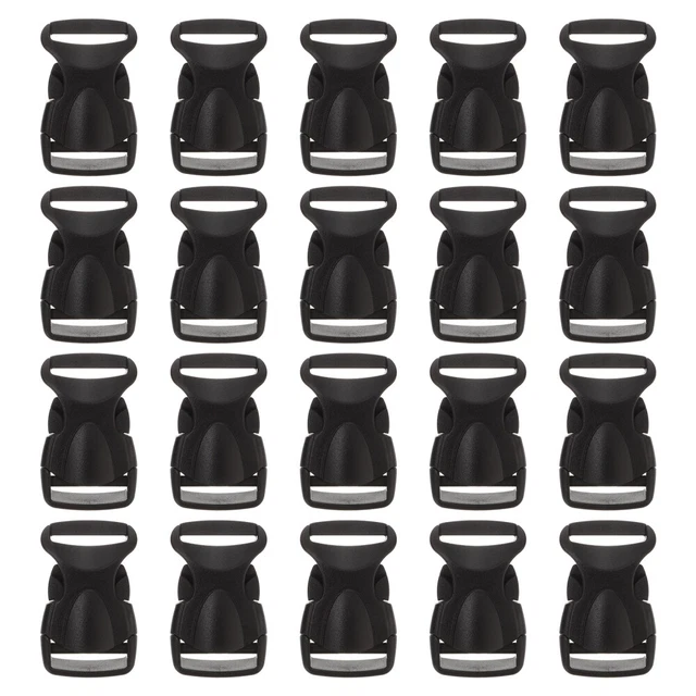 20 Pairs Seitlicher Plastikclip Schildkrötenschnalle Plastikschnallen Knopf
