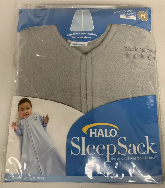 Halo wearable blanket size Medium Gray Stars New Sleepsack