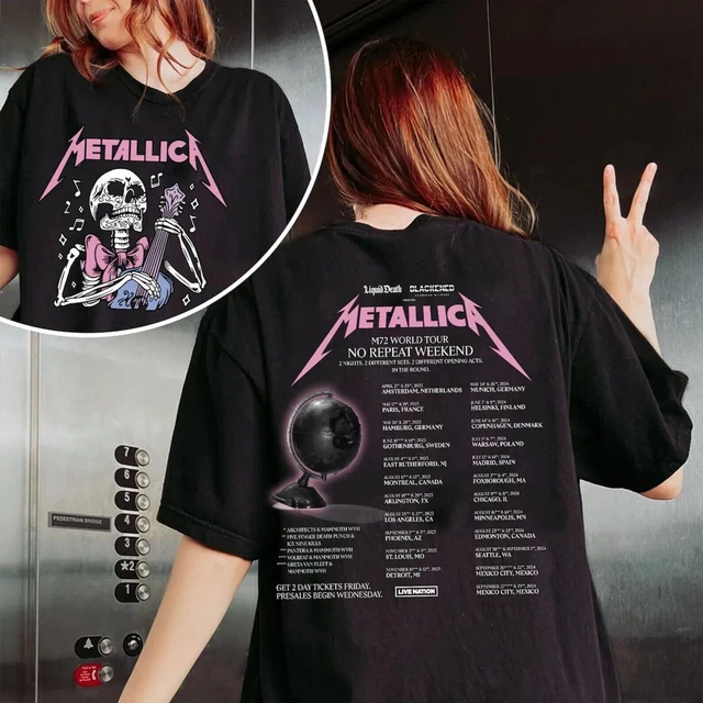 METALLICA BAND METAL Tour 2023 2024 M72 Tour Music Event TShirt 22.80