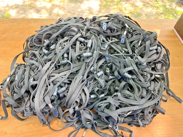 16₵ EACH Lot 125 Neck Lanyard ID Badges w/Clip Security Trade Show Medical Guard