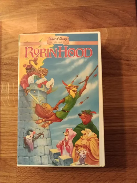 Walt Disneys Meisterwerk Robin Hood mit Hologramm VHS (DE)