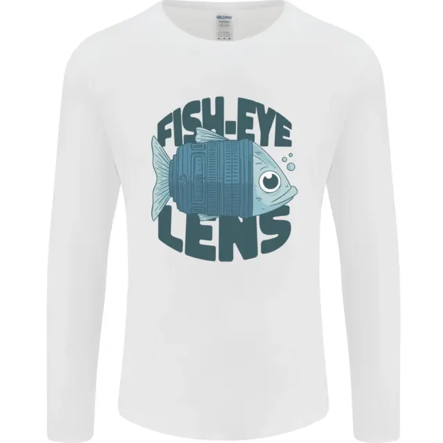 Fisheye Lens Funny Photography Photographer Mens Long Sleeve T-Shirt