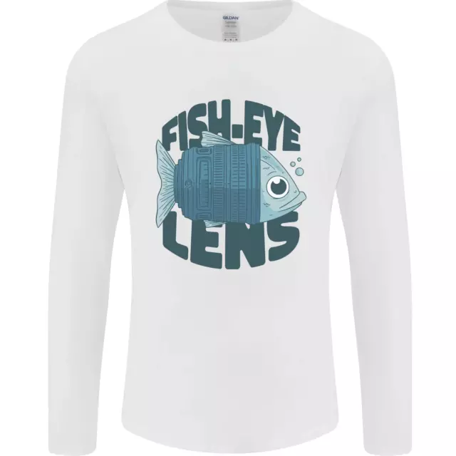 Fisheye Lens Funny Photography Photographer Mens Long Sleeve T-Shirt