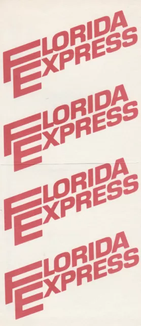 Florida Express US airline 1987 ticket wallet