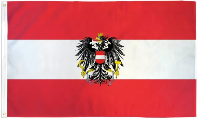 "AUSTRIA EAGLE" flag 3x5 ft polyester banner sign Austrian AUS
