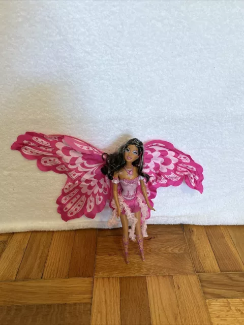 Barbie 2004 - Fairytopia Mermaidia - Fairy to Mermaid Elina Doll W Wings READ