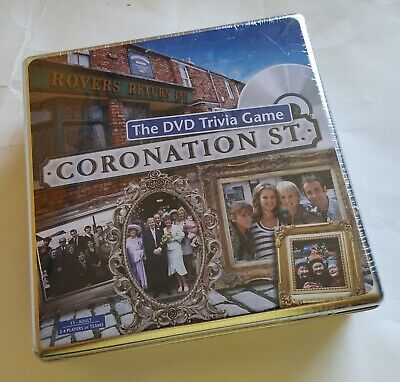 Coronation street DVD trivia game. In tin box. Sealed. Brand New.