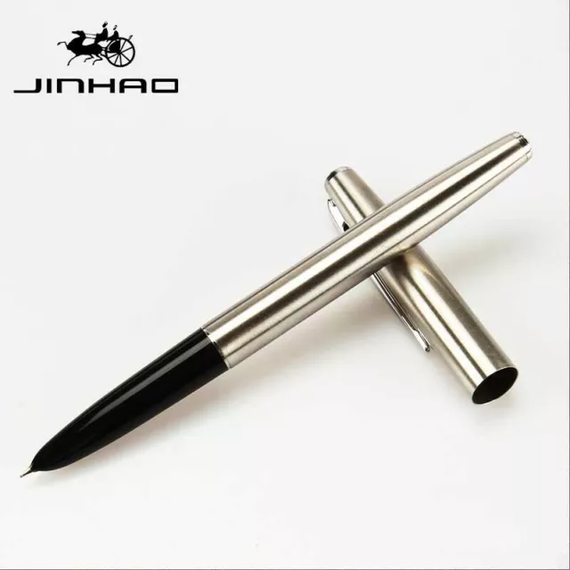 2018 Jinhao 911 All steel China Fountain Pen Extra Fine Nib 0.38mm Writing Gift