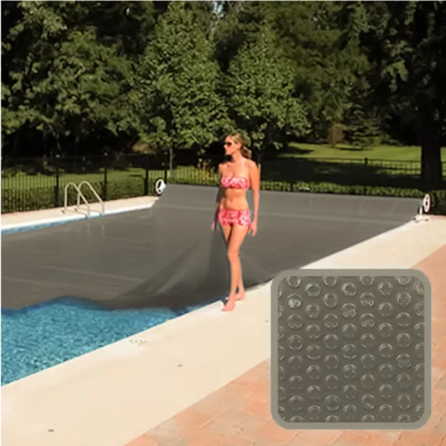 Linxor - Bâche à bulles sur mesure pour piscine - 300 microns - Gris