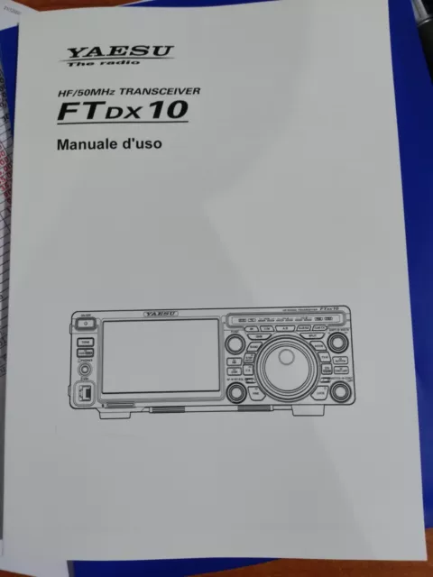 Guide Dans Italien D'Emploi pour YAESU FTDX10 Original