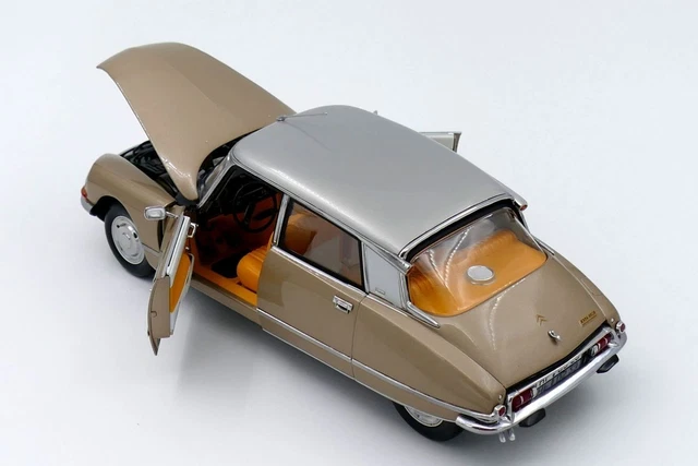 Norev 1/18 - Citroën DS 23 Pallas 1974 - Métal - Sand Metallic - Modèle Collection