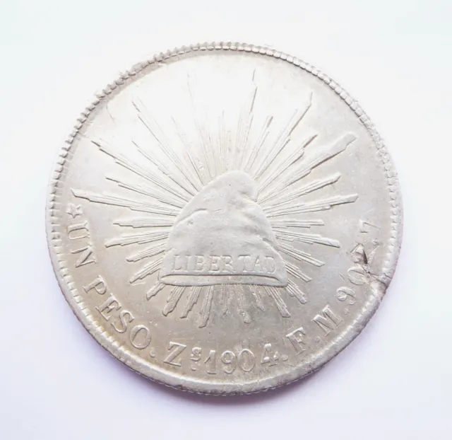 MEXIQUE 1 peso 1904 Zacatecas