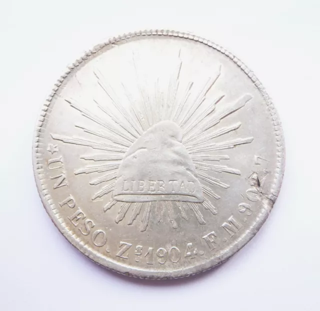 MEXIQUE 1 peso 1904 Zacatecas