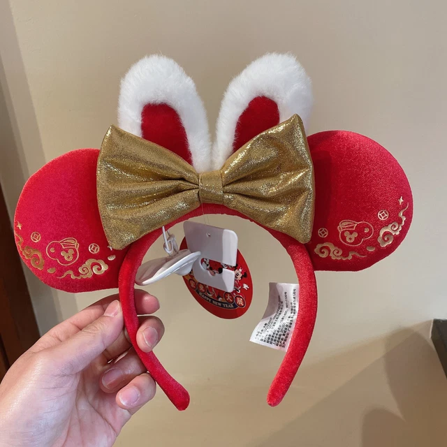 DISNEY AUTHENTIC 2023 Rabbit new year minnie mouse ear Headband