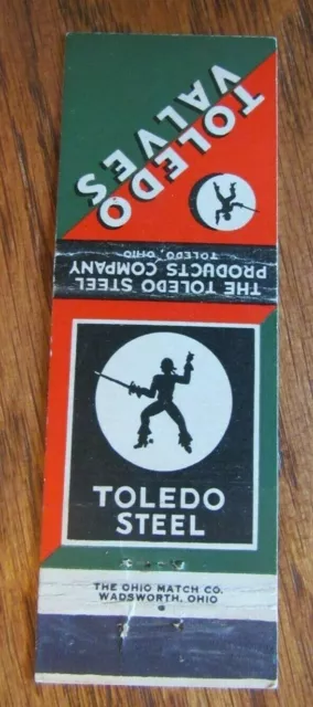 Cavalier Matchbook Matchcover: Toledo Valves (Toledo, Ohio) -E13