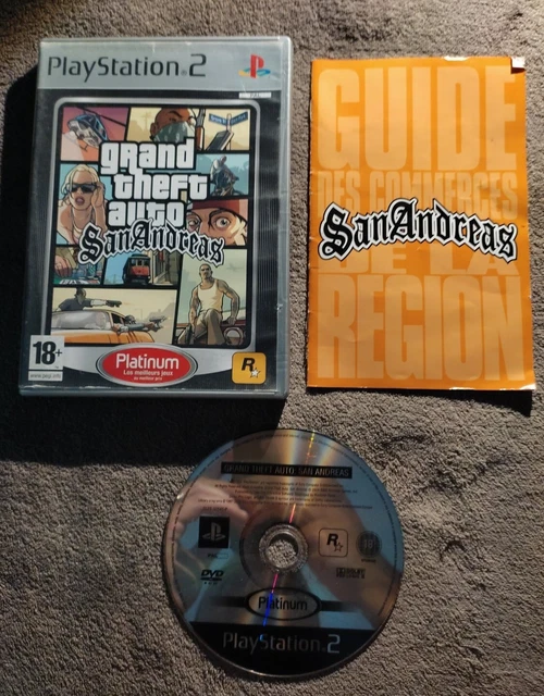 GTA GRAND THEFT Auto San Andreas Pour Ps2 Playstation 2 Wata 9.6 A+ 1Er ...