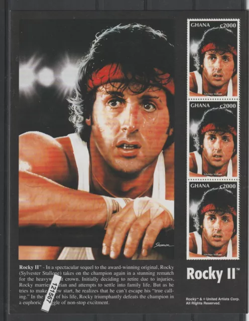 Ghana 1996 Cinema Rochy Sylvester Stallone 1 Bf MNH MF121567