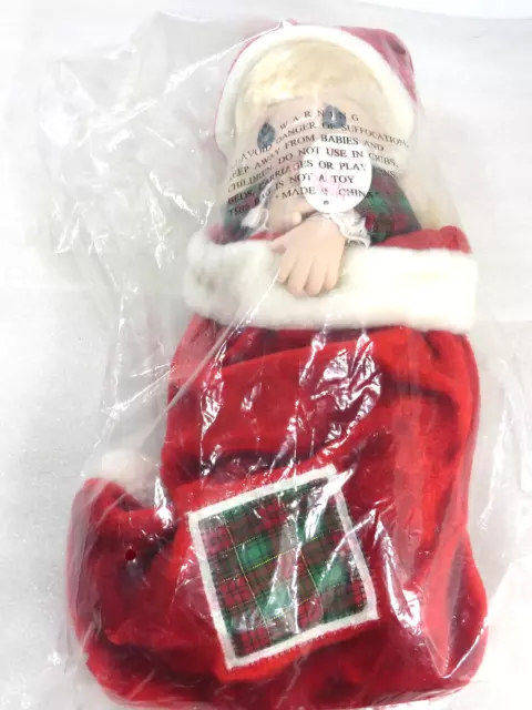 PRECIOUS MOMENTS QVC Exclusive Jingles Christmas Stocking Doll 1997 #1113 NIB