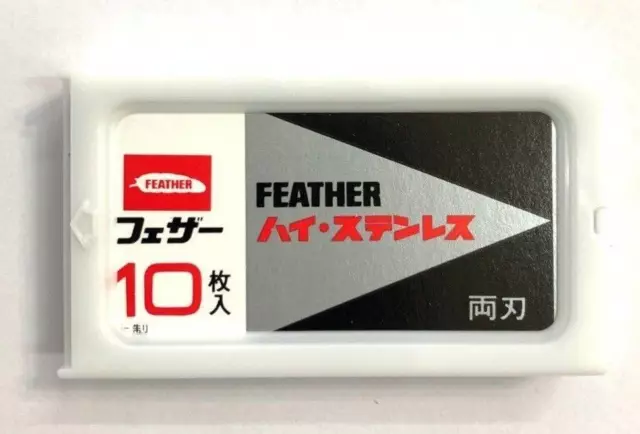 10x Feather FH-10 Double Edge Rasierklingen für Rasierhobel made Japan