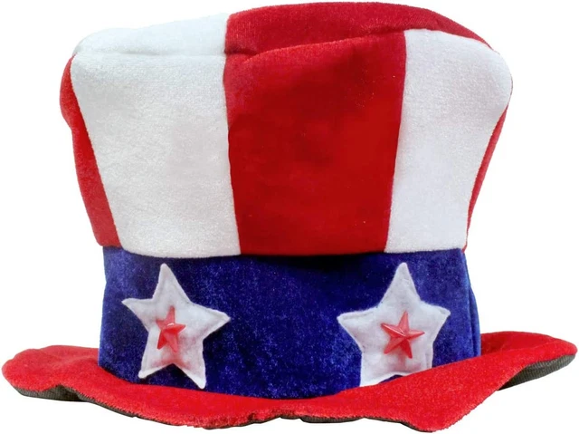 - Light-Up Uncle Sam Patriotic Hat with Stars