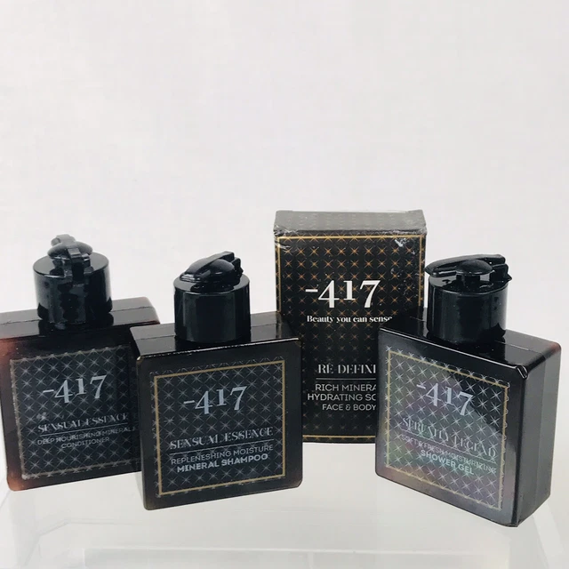 Minus 417 Dead Sea Travel Size Mineral Shampoo Conditioner Shower Gel Soap Lot