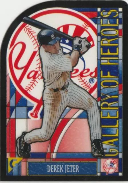 Derek Jeter 1999 Topps Gallery of Heroes Stained Glass #GH15 NY Yankees