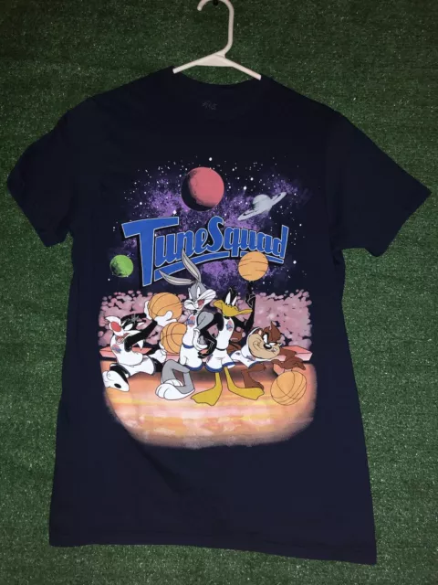 Space Jam T-Shirt Mens Large Looney Tunes Bugs Bunny Daffy Duck TAZ 90s Movie