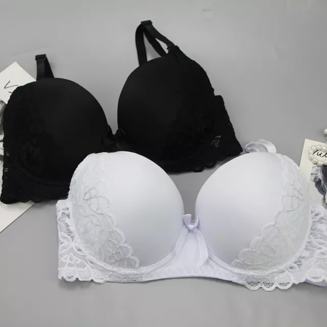 UK Size Lace Full Cup Push up Underwired Bra Plus Size Bra Padded Bra Underwear