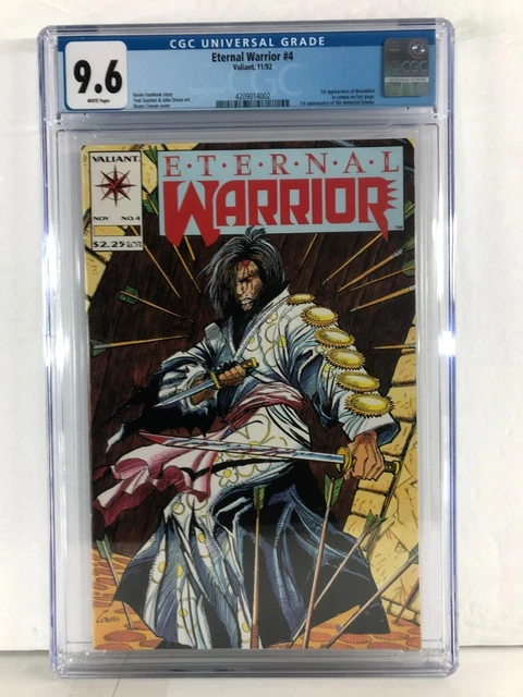 Eternal Warrior 4 - 1st Bloodshot (Cameo Appearance) 1992 - CGC Graded 9.6