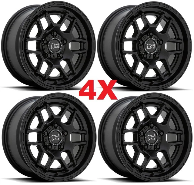 17 BLACK RHINO Wheels Rims Ranger Explorer Wrangler Fuel Method